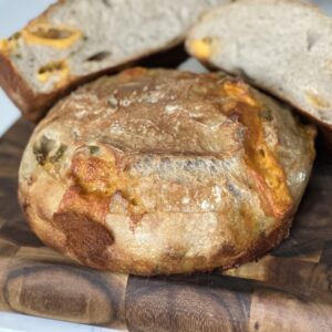 "Jalapeño Business" Sourdough Loaf